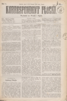 Korrespondent Płocki : wychodzi we Wtorki i Piątki. R.1, № 65 (18 sierpnia 1876)