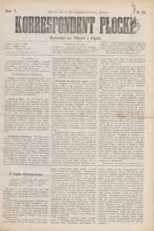 Korrespondent Płocki : wychodzi we Wtorki i Piątki. R.1, № 76 (26 września 1876)