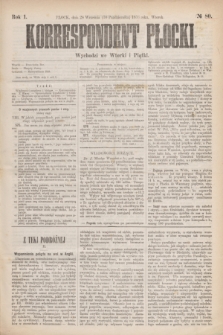 Korrespondent Płocki : wychodzi we Wtorki i Piątki. R.1, № 80 (10 października 1876)