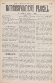 Korrespondent Płocki : wychodzi we Wtorki i Piątki. R.1, № 89 (10 listopada 1876)