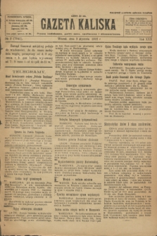 Gazeta Kaliska : pismo codzienne, polityczne, społeczne i ekonomiczne. R.30, № 2 (3 stycznia 1922) = nr 7041