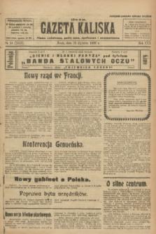 Gazeta Kaliska : pismo codzienne, polityczne, społeczne i ekonomiczne. R.30, № 14 (18 stycznia 1922) = nr 7053