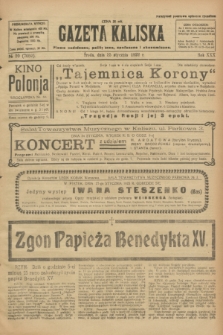 Gazeta Kaliska : pismo codzienne, polityczne, społeczne i ekonomiczne. R.30, № 20 (25 stycznia 1922) = nr 7059