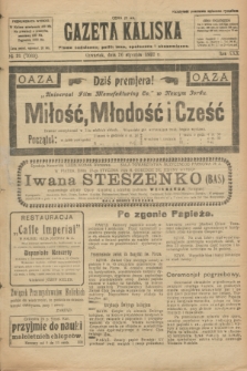 Gazeta Kaliska : pismo codzienne, polityczne, społeczne i ekonomiczne. R.30, № 21 (26 stycznia 1922) = nr 7060