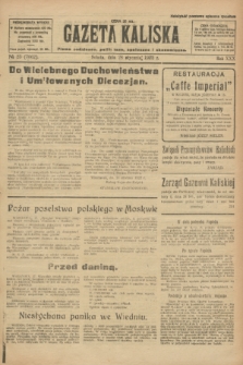 Gazeta Kaliska : pismo codzienne, polityczne, społeczne i ekonomiczne. R.30, № 23 (28 stycznia 1922) = nr 7062