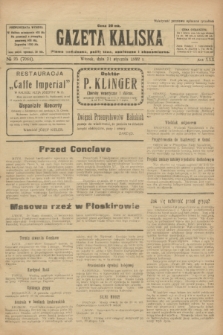 Gazeta Kaliska : pismo codzienne, polityczne, społeczne i ekonomiczne. R.30, № 25 (31 stycznia 1922) = nr 7064