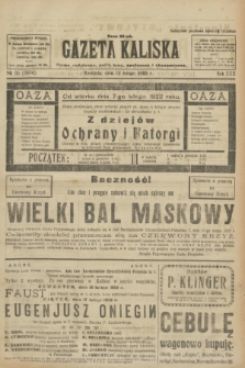 Gazeta Kaliska : pismo codzienne, polityczne, społeczne i ekonomiczne. R.30, № 35 (12 lutego 1922) = nr 7074