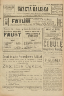 Gazeta Kaliska : pismo codzienne, polityczne, społeczne i ekonomiczne. R.30, № 36 (14 lutego 1922) = nr 7075