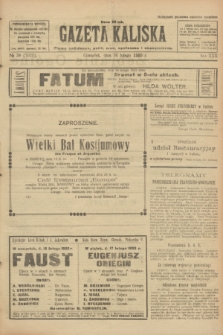 Gazeta Kaliska : pismo codzienne, polityczne, społeczne i ekonomiczne. R.30, № 38 (16 lutego 1922) = nr 7077