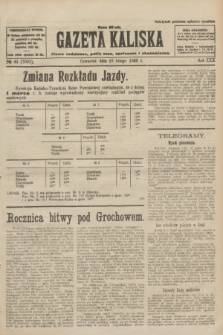 Gazeta Kaliska : pismo codzienne, polityczne, społeczne i ekonomiczne. R.30, № 44 (23 lutego 1922) = nr 7083
