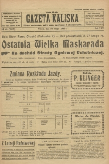 Gazeta Kaliska : pismo codzienne, polityczne, społeczne i ekonomiczne. R.30, № 48 (28 lutego 1922) = nr 7087