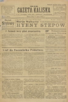 Gazeta Kaliska : pismo codzienne, polityczne, społeczne i ekonomiczne. R.30, № 58 (11 marca 1922) = nr 7097