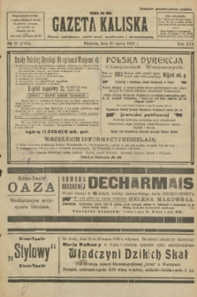 Gazeta Kaliska : pismo codzienne, polityczne, społeczne i ekonomiczne. R.30, № 65 (19 marca 1922) = nr 7104