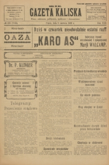 Gazeta Kaliska : pismo codzienne, polityczne, społeczne i ekonomiczne. R.30, № 129 (9 czerwca 1922) = nr 7168