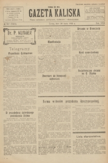 Gazeta Kaliska : pismo codzienne, polityczne, społeczne i ekonomiczne. R.30, № 167 (26 lipca 1922) = nr 7206