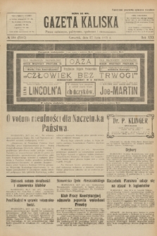 Gazeta Kaliska : pismo codzienne, polityczne, społeczne i ekonomiczne. R.30, № 168 (27 lipca 1922) = nr 7207