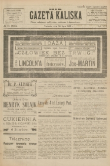 Gazeta Kaliska : pismo codzienne, polityczne, społeczne i ekonomiczne. R.30, № 171 (30 lipca 1922) = nr 7210