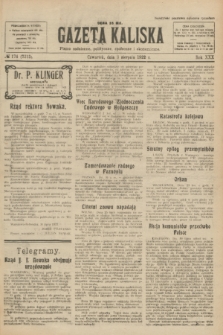 Gazeta Kaliska : pismo codzienne, polityczne, społeczne i ekonomiczne. R.30, № 174 (3 sierpnia 1922) = nr 7213