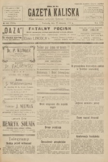 Gazeta Kaliska : pismo codzienne, polityczne, społeczne i ekonomiczne. R.30, № 183 (13 sierpnia 1922) = nr 7222