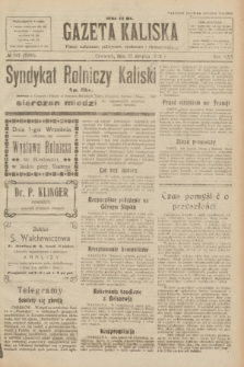 Gazeta Kaliska : pismo codzienne, polityczne, społeczne i ekonomiczne. R.30, № 197 (31 sierpnia 1922) = nr 7236