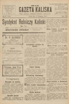 Gazeta Kaliska : pismo codzienne, polityczne, społeczne i ekonomiczne. R.30, № 207 (13 września 1922) = nr 7246