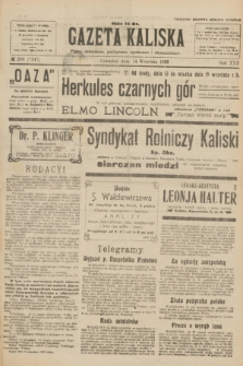 Gazeta Kaliska : pismo codzienne, polityczne, społeczne i ekonomiczne. R.30, № 208 (14 września 1922) = nr 7247