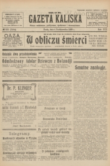Gazeta Kaliska : pismo codzienne, polityczne, społeczne i ekonomiczne. R.30, № 225 (4 października 1922) = nr 7264