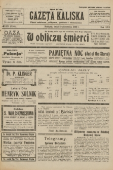 Gazeta Kaliska : pismo codzienne, polityczne, społeczne i ekonomiczne. R.30, № 229 (8 października 1922) = nr 7268