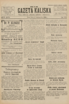 Gazeta Kaliska : pismo codzienne, polityczne, społeczne i ekonomiczne. R.30, № 231 (11 października 1922) = nr 7270