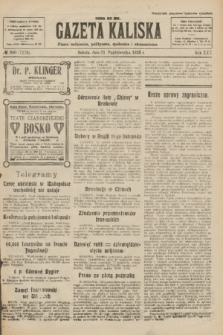 Gazeta Kaliska : pismo codzienne, polityczne, społeczne i ekonomiczne. R.30, № 240 (21 października 1922) = nr 7279