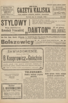 Gazeta Kaliska : pismo codzienne, polityczne, społeczne i ekonomiczne. R.30, № 258 (12 listopada 1922) = nr 7297