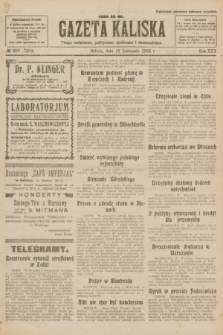 Gazeta Kaliska : pismo codzienne, polityczne, społeczne i ekonomiczne. R.30, № 263 (18 listopada 1922) = nr 7302