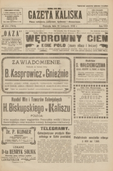 Gazeta Kaliska : pismo codzienne, polityczne, społeczne i ekonomiczne. R.30, № 264 (19 listopada 1922) = nr 7303