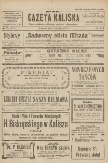 Gazeta Kaliska : pismo codzienne, polityczne, społeczne i ekonomiczne. R.30, № 276 (3 grudnia 1922) = nr 7315