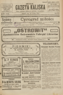 Gazeta Kaliska : pismo codzienne, polityczne, społeczne i ekonomiczne. R.30, № 281 (10 grudnia 1922) = nr 7320 + dod.