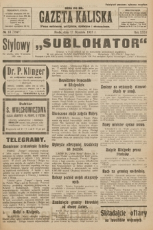 Gazeta Kaliska : pismo codzienne, polityczne, społeczne i ekonomiczne. R.31, № 12 (17 stycznia 1923) = nr 7347