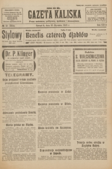 Gazeta Kaliska : pismo codzienne, polityczne, społeczne i ekonomiczne. R.31, № 19 (25 stycznia 1923) = nr 7354