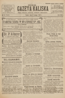 Gazeta Kaliska : pismo codzienne, polityczne, społeczne i ekonomiczne. R.31, № 31 (9 lutego 1923) = nr 7367