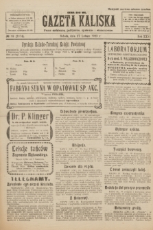Gazeta Kaliska : pismo codzienne, polityczne, społeczne i ekonomiczne. R.31, № 38 (17 lutego 1923) = nr 7374