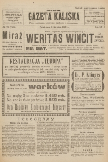 Gazeta Kaliska : pismo codzienne, polityczne, społeczne i ekonomiczne. R.31, № 76 (6 kwietnia 1923) = nr 7412