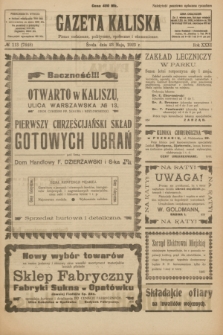 Gazeta Kaliska : pismo codzienne, polityczne, społeczne i ekonomiczne. R.31, № 113 (23 maja 1923) = nr 7448