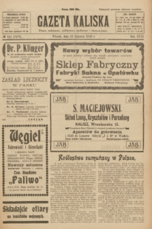 Gazeta Kaliska : pismo codzienne, polityczne, społeczne i ekonomiczne. R.31, № 141 (26 czerwca 1923) = nr 7476