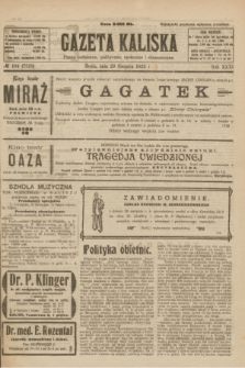 Gazeta Kaliska : pismo codzienne, polityczne, społeczne i ekonomiczne. R.31, № 194 (29 sierpnia 1923) = nr 7529