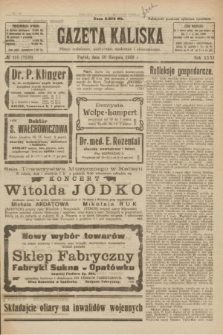 Gazeta Kaliska : pismo codzienne, polityczne, społeczne i ekonomiczne. R.31, № 195 (30 sierpnia 1923) = nr 7530