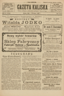 Gazeta Kaliska : pismo codzienne, polityczne, społeczne i ekonomiczne. R.31, № 197 (1 września 1923) = nr 7532