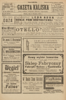 Gazeta Kaliska : pismo codzienne, polityczne, społeczne i ekonomiczne. R.31, № 199 (4 września 1923) = nr 7534