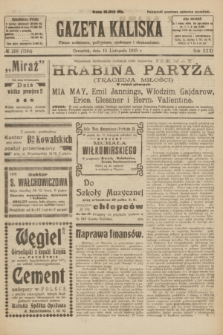 Gazeta Kaliska : pismo codzienne, polityczne, społeczne i ekonomiczne. R.31, № 259 (15 listopada 1923) = nr 7594