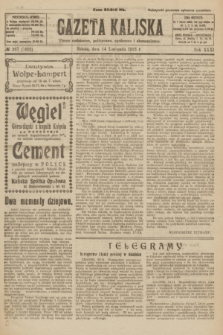 Gazeta Kaliska : pismo codzienne, polityczne, społeczne i ekonomiczne. R.31, № 267 (24 listopada 1923) = nr 7602