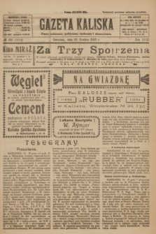 Gazeta Kaliska : pismo codzienne, polityczne, społeczne i ekonomiczne. R.31, № 288 (20 grudnia 1923) = nr 7623