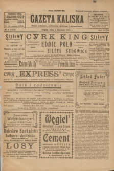 Gazeta Kaliska : pismo codzienne, polityczne, społeczne i ekonomiczne. R.32, № 3 (4 stycznia 1924) = nr 7632